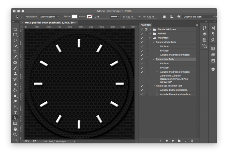 Rotate forms for round watch faces IOIO Watch Faces